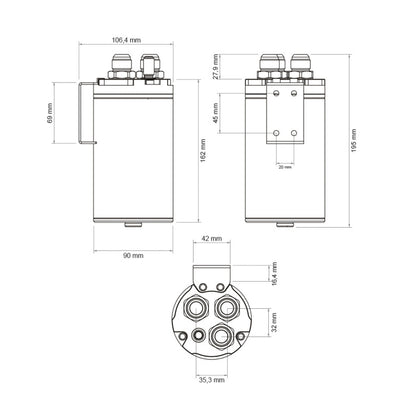 Nuke Performance Carbon Fiber 0.75 Liter Oil Catch Can