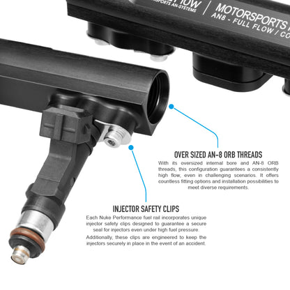 Nuke Performance Fuel Rail - Audi 5 Cylinder 20V AAN S4 & S6