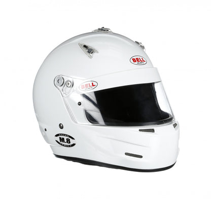 Bell M8 Racing Helmet-White Size 3X Extra Large
