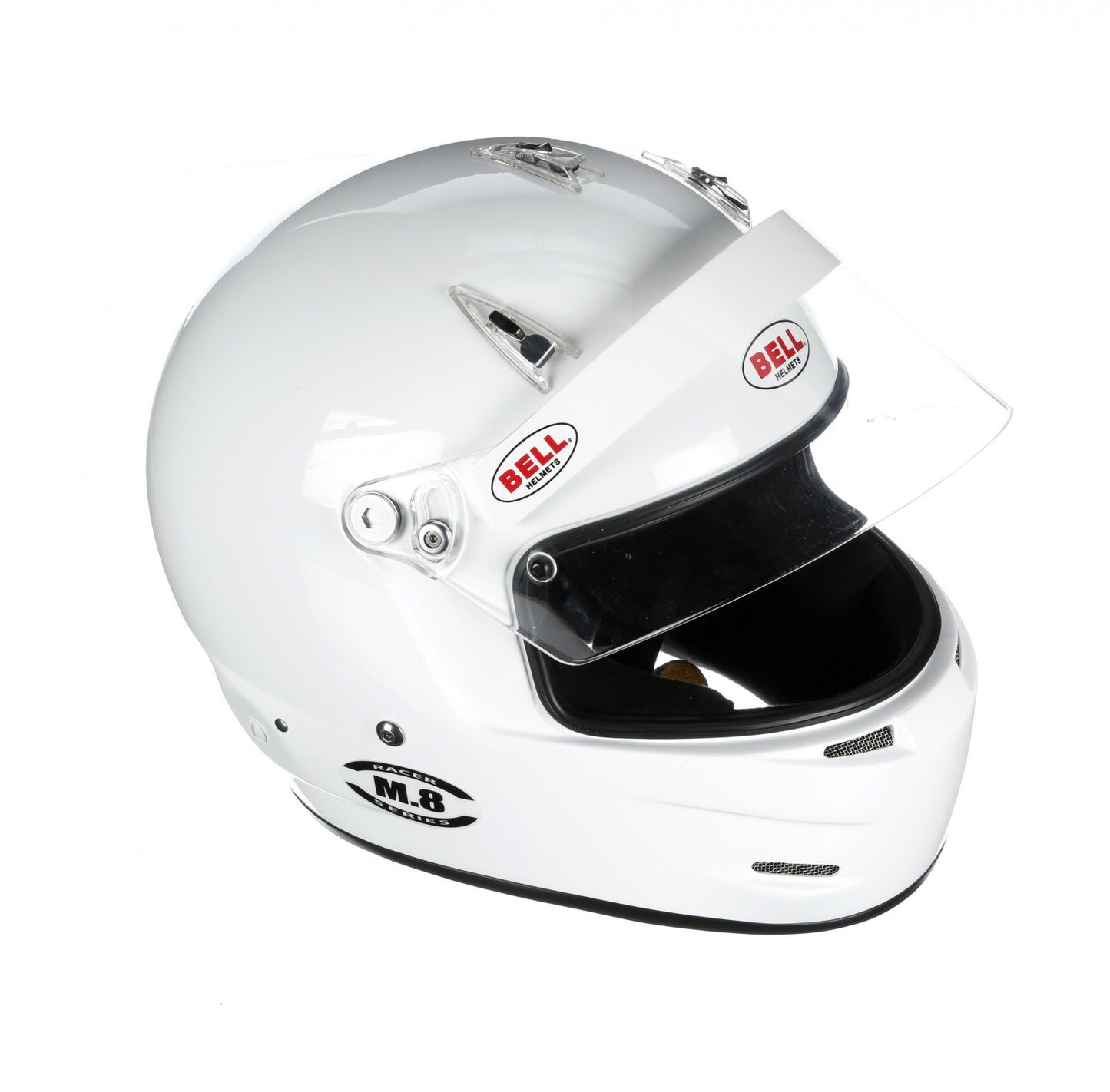 Bell M8 Racing Helmet-White Size Medium