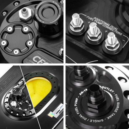 Nuke Performance Unit for brushless fuel pumps - Competition Fuel Cell Unit, with integrated fuel surge tank