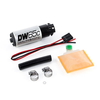 Deatschwerks DW65C 265lph Fuel Pump Universal Fit with Clips and Install Kit