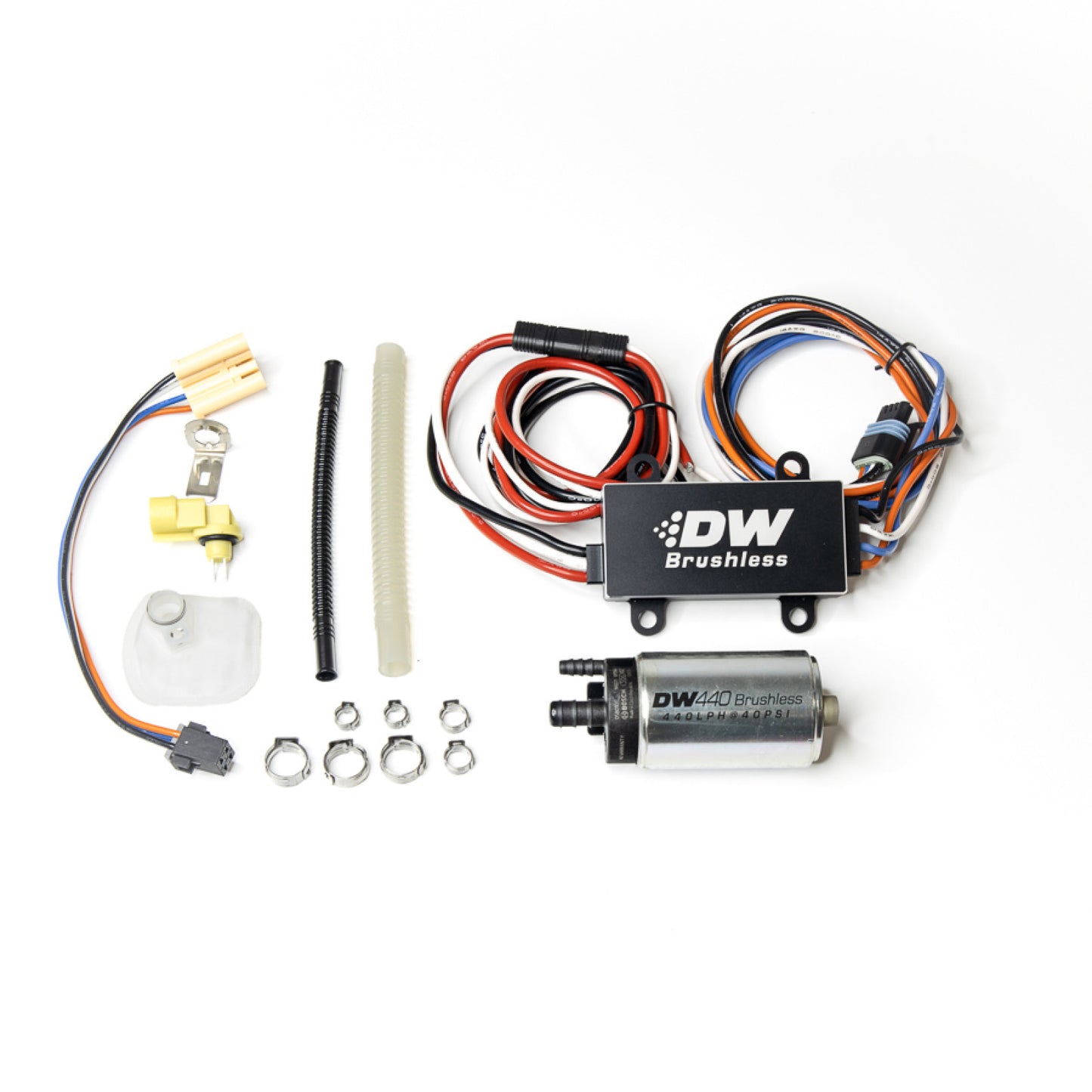 Deatschwerks 440lph In-Tank Brushless Fuel Pump with Single/Dual Controller & 9-0906 Install Kit