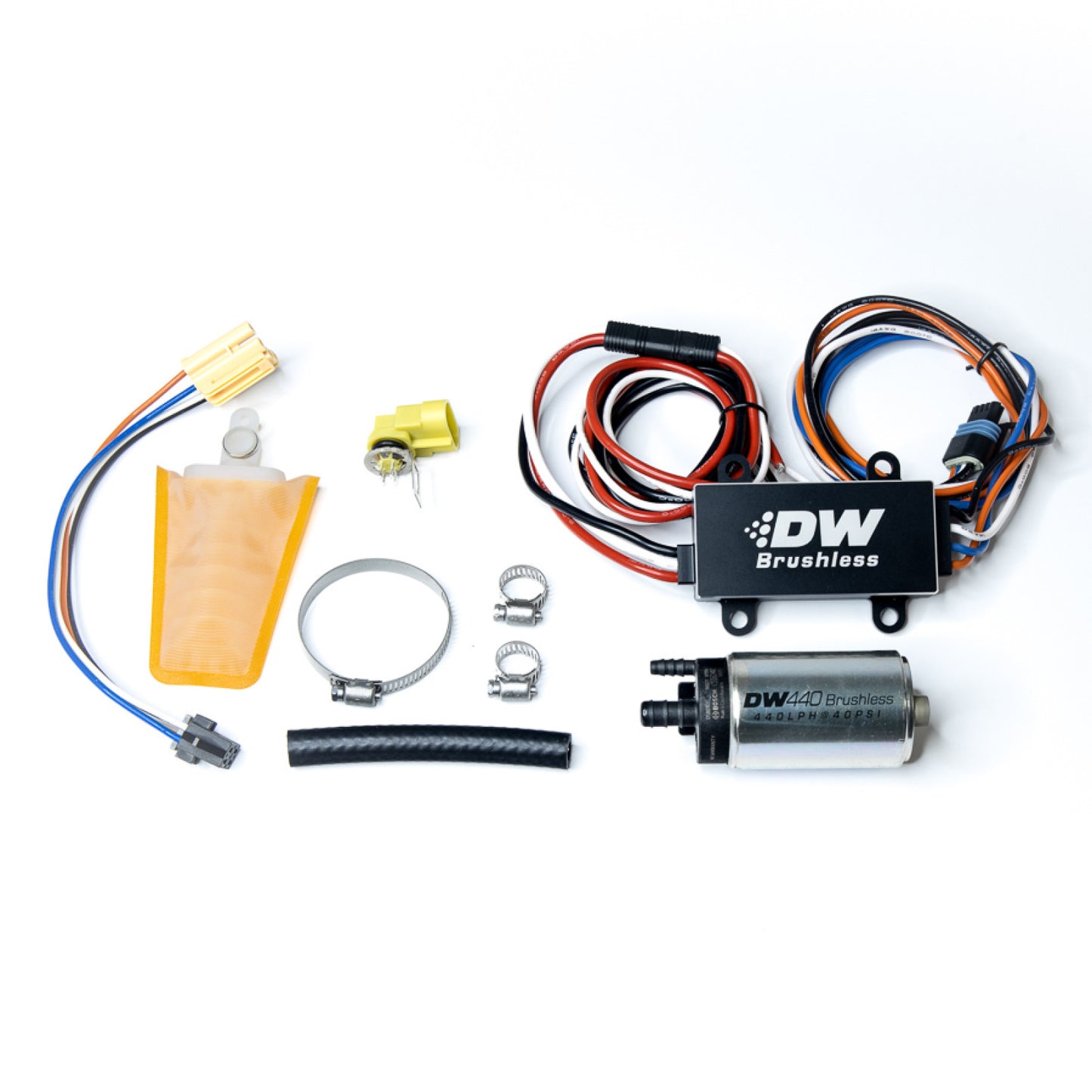 Deatschwerks 440lph In-Tank Brushless Fuel Pump, PMW Controller & 9-0903 Install Kit