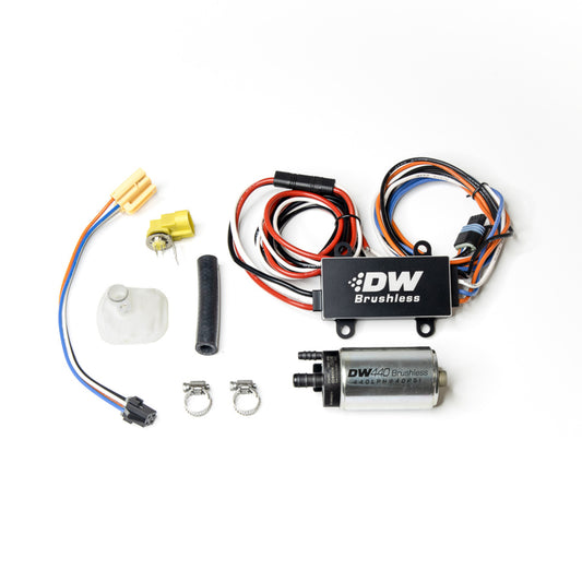 Deatschwerks 440lph Brushless Fuel Pump with Single/Dual Speed Controller and 9-0905 Install Kit