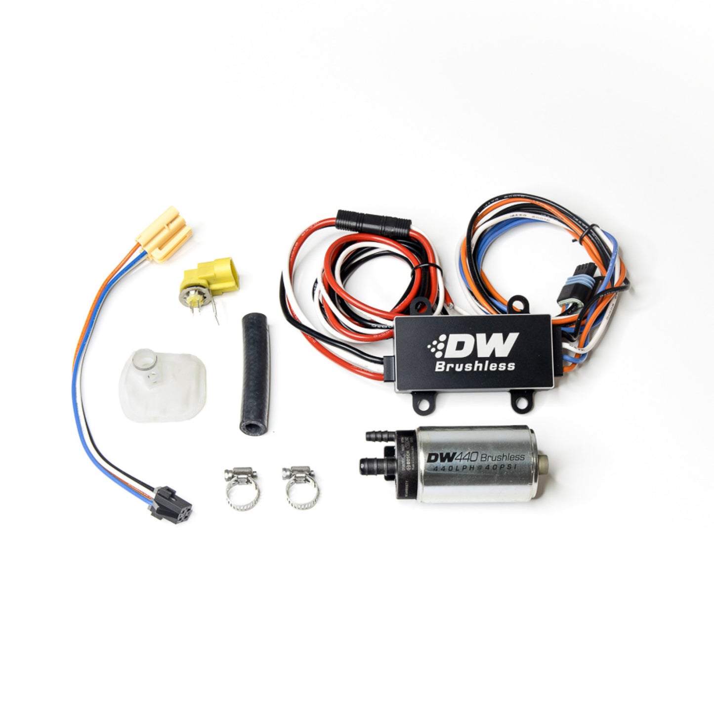 Deatschwerks 440lph In-Tank Brushless Fuel Pump with PWM Controller and 9-0905 Install Kit