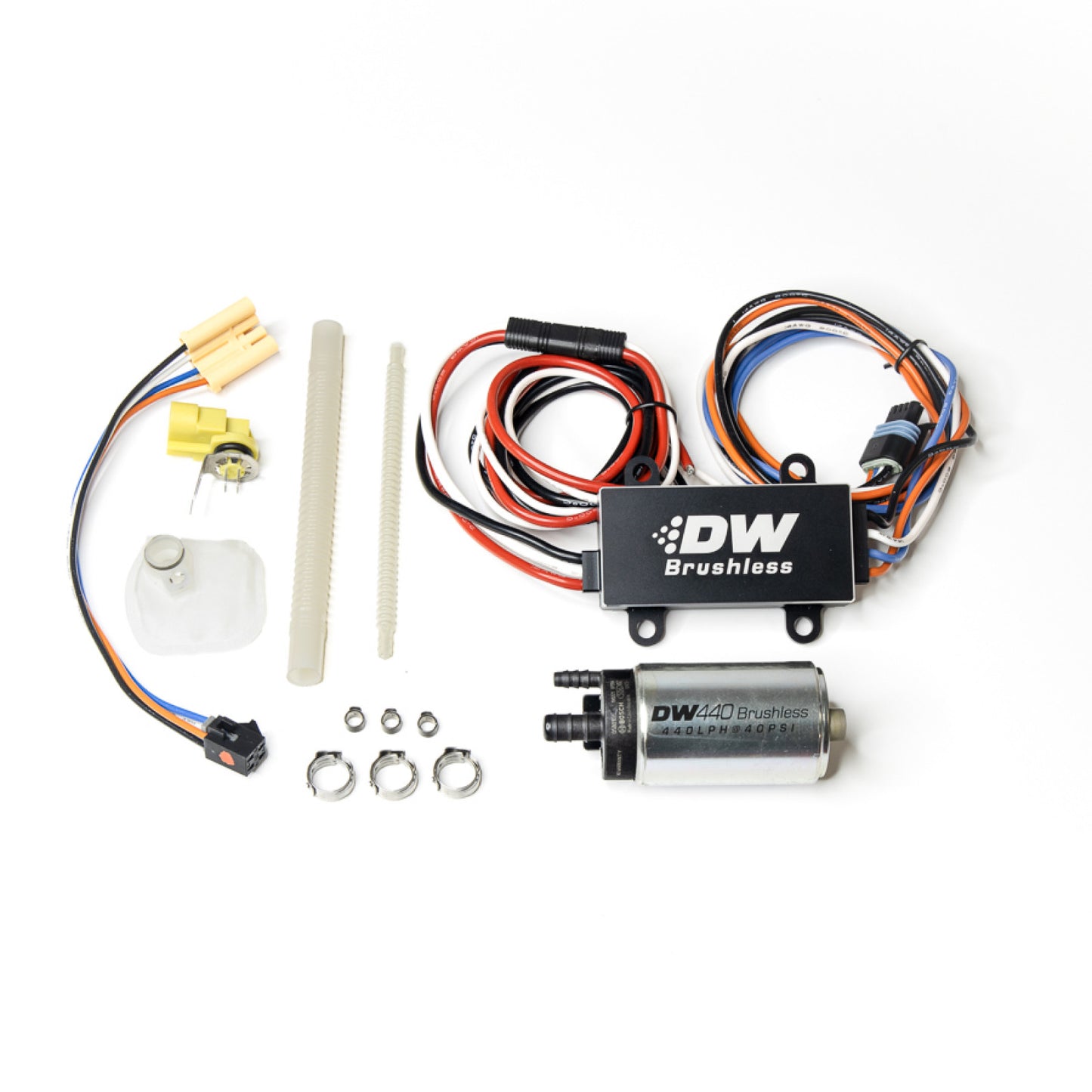 Deatschwerks 440lph In-Tank Brushless Fuel Pump with Single/Dual Speed Controller & 9-0907 Install Kit