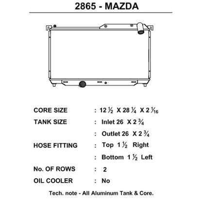 CSF 92-97 Mazda RX-7 Aluminum Radiator