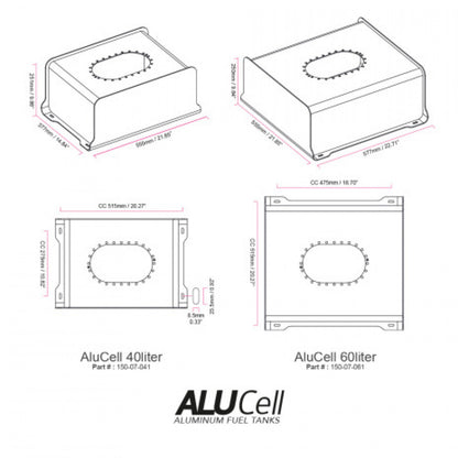 Nuke Performance AluCell Fuel Tank 40 Liter with Nuke Performance CFC Unit